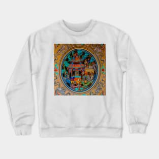 Chinese temple building ornate in Georgetown SQ Crewneck Sweatshirt